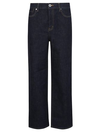 Self Portrait Indigo Straight Leg Jeans