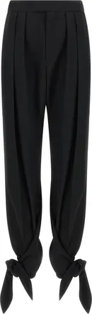 Chlo&eacute; Black Tapered Pleated Pants