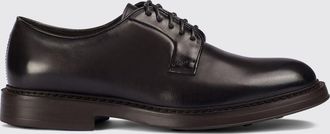 Doucal's Scarpe Derby in pelle di vitello liscia con punta tonda e suola in gomma