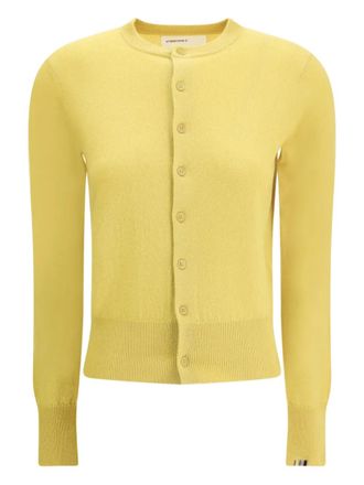 Extreme Cashmere N&deg;300 Little 2 buttoned knitted cardigan - Giallo