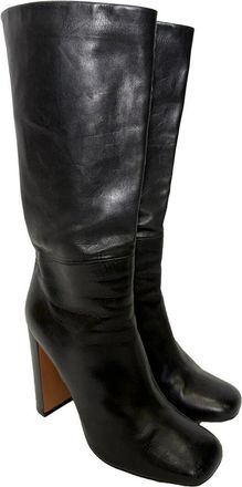 Celine Celine Womens Leather Tall Riding Boot (Authentic Pre-Loved)