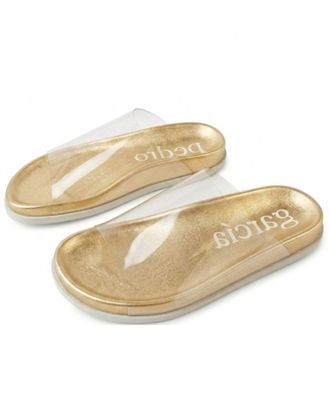 Pedro Garcia Womens Darice Sandal In Gold Nappa/ Jelly