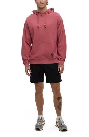 tentree Getaway Relaxed Hoodie in Rosewood/graphite at Nordstrom, Size X-Large