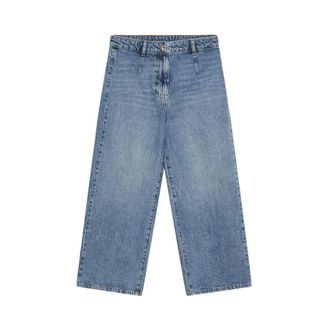 Patrizia Pepe Essential Denim Palazzo Broek - Dames - Cropped Jeans - Blauw - W27 - Denim - Jeans