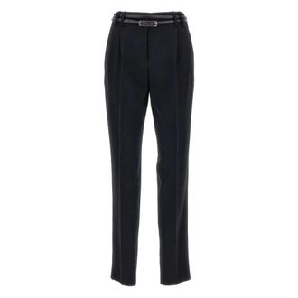 Max Mara Broeken, Dames, Blauw, S, Polyester, Blauwe Broek Gisella