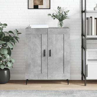vidaXL Vidaxl - Aparador De Madera De Ingenier&iacute;a Gris Hormig&oacute;n 69,5x34x90 Cm