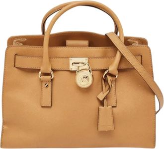 Michael Kors Pre-owned Leather totes - Dames - Vintage Shopper - Beige - ONE Size - Vintage
