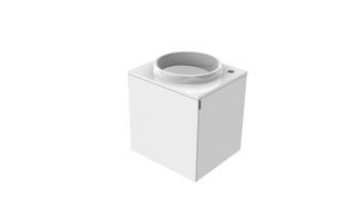Emco Evo 450 Lavabo Para Invitados, Blanco &Oacute;ptico, 450x450x508mm, - Emco