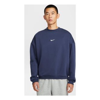 Nike Standard Issue Therma-FIT Brushed Crew Midnight Navy IR0107-410