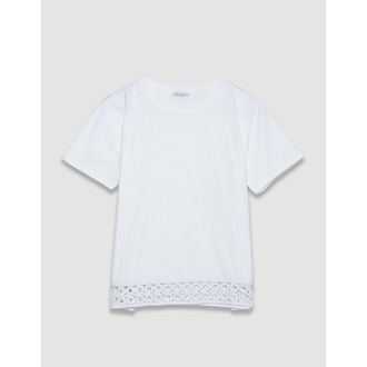 Ikks T-shirt met korte mouwen en ronde hals met borduursel