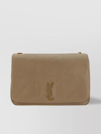 Saint Laurent quilted lambskin shoulder bag with double chain