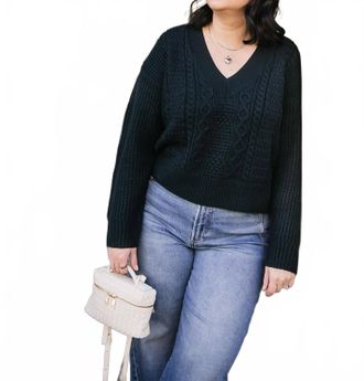 Gentle Fawn Cable Knit Sweater In Deep Teal