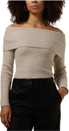 Minus Dames, Truien, Beige, Maat: XL