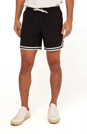 Threads 4 Thought Darren Essential Drawstring Shorts in Black at Nordstrom, Size Xx-Large