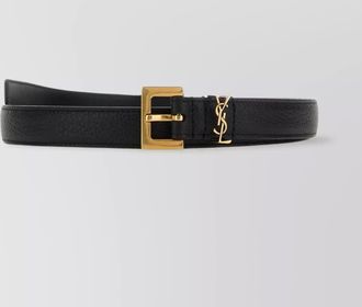 Saint Laurent grained leather thin belt