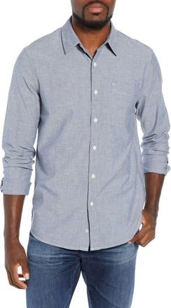 AG - Adriano Goldschmied Colton Slim Fit Sport Shirt in Blue Vault at Nordstrom, Size X-Large