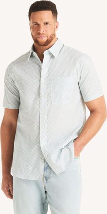 Nautica Mens Big & Tall Printed Short-Sleeve Shirt