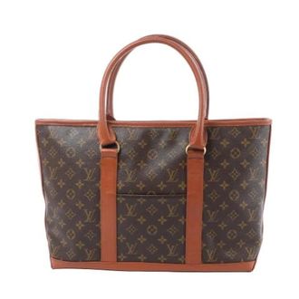 Louis Vuitton Vintage, unisex, Bruin, ONE Size, Leer, Pre-owned Weekend PM Tote Bag