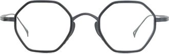Kame ManNen Occhiali con montatura geometrica - Nero