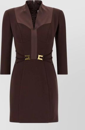 Elisabetta Franchi logo mini dress