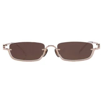 Gucci Brown Rectangular Unisex Sunglasses GG1278S 001 55