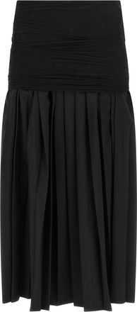Maison Margiela Polyester Midi Womens Skirt