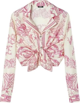 Versace Underwater Barocco Shirt - Womens - Silk