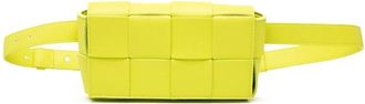 Bottega Veneta Pre-owned Belt Bags, female, Yellow, Size: ONE SIZE Pre-owned Woven Belt Bag