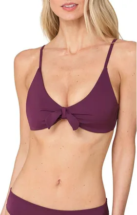 Andie Swim Tenerife Bikini Top in Sundried Violet at Nordstrom, Size Large