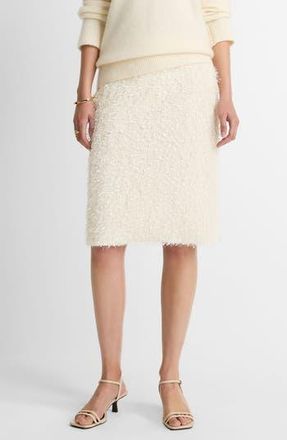 Vince Feathery Fringe Skirt in Light Cream at Nordstrom Rack, Size 0