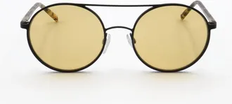 DKNY Ladies Yellow Round Sunglasses DK300S-3