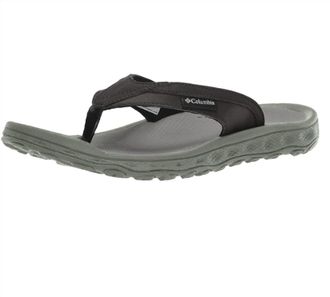 Columbia Mens Buxton Flip Flop In Black Charcoal