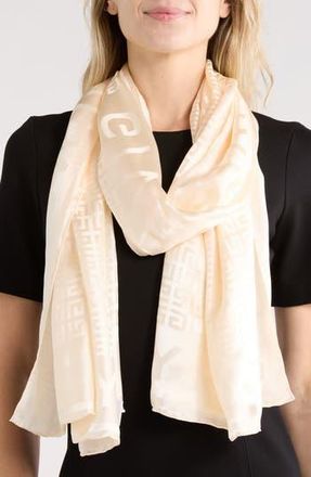 Givenchy 4G Monogram Silk Scarf in Ivory at Nordstrom Rack