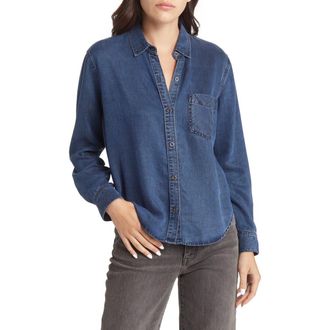 Rails Ingrid Denim Button-Up Shirt in Dark Vintage at Nordstrom Rack, Size X-Small
