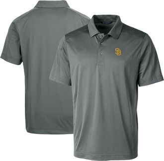 Cutter & Buck Mens Cutter & Buck Steel San Diego Padres Prospect Textured Stretch Polo at Nordstrom, Size X-Large