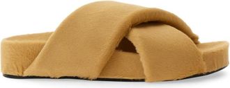 Jil Sander Beige Slip On Sandals