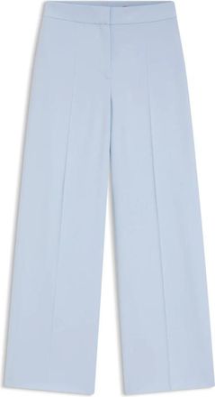 HUGO BOSS Huzili Wijde Broek - Dames - Wijde Broeken - Blauw - S - Polyester - Broeken