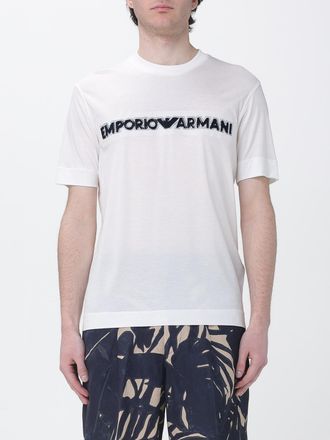 Emporio Armani T-shirt in cotone con logo Emporio Armani