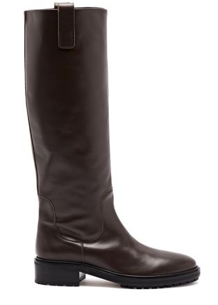 Aeyde Aeyde Henry Knee-high Leather Boots - Brown - 42 (IT41 / UK8)