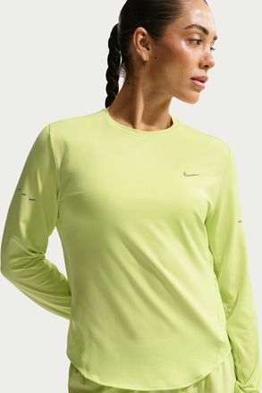 Nike Womens Swift Dri-FIT Mid-Rise 2.5 Brief-Lined Running Shorts in Yellow | HQ0638-736