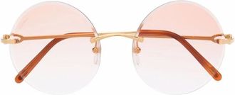 Cartier C-Decor Zonnebrillen - Dames - Zonnebrillen - Geel - 56 MM - Accessoires