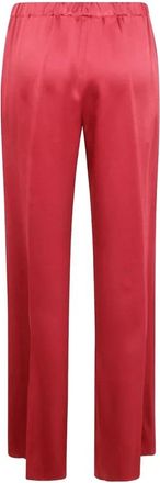 Antonelli Tiete Pantaloni - Dames - Wijde Broeken - Rood - M - Satijn - Broeken
