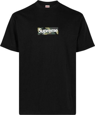 SUPREME box logo cotton T-shirt - unisex - Cotton - S - Black