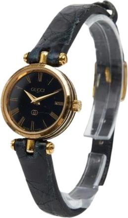 Gucci Pre-owned Watches, female, Black, Size: ONE SIZE Pre-owned Vintage Stainless Steel Watch