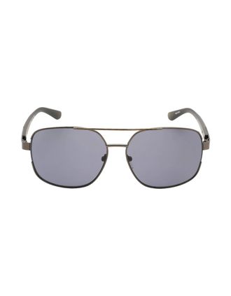Guess Mens Guess Gf0227 08A Dark Silver Sunglasses - Size: ONE size