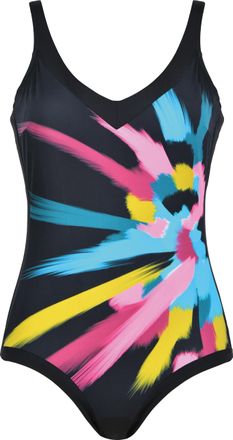 Naturana Badeanzug NATURANA Cool Cruising, Damen, Gr. 40, Cup D, bunt, Elasthan, Polyamid, Farbeinsatz, Badeanz&uuml;ge Badeanzug, integrierte Cups, figurbetonend, 