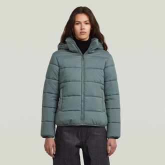 G-Star Steppjacke G-STAR Meefic wmn, Damen, Gr. XXL, axis, Steppware, Obermaterial: 100% Polyester, regular fit h&uuml;ftlang, elastischer Bund, Jacken Steppjacke