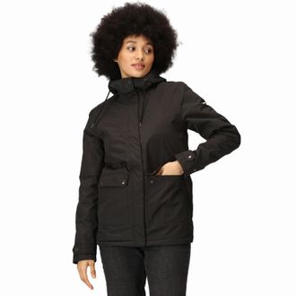 Regatta Womens Broadia Waterproof Insulated Jacket - Black - 12