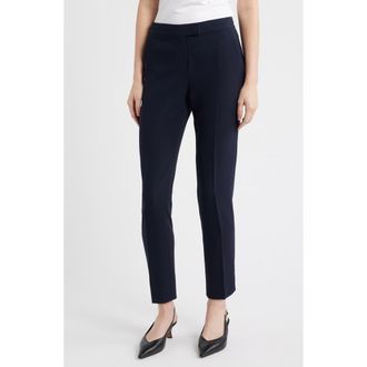 Theory Ibbey Admiral Crepe Pants in Deep Navy - G8E at Nordstrom, Size 00
