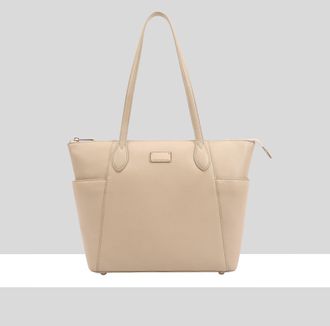 Paul Costelloe Womens Morava Leather Tote/Shoulder Bag - Beige - One Size